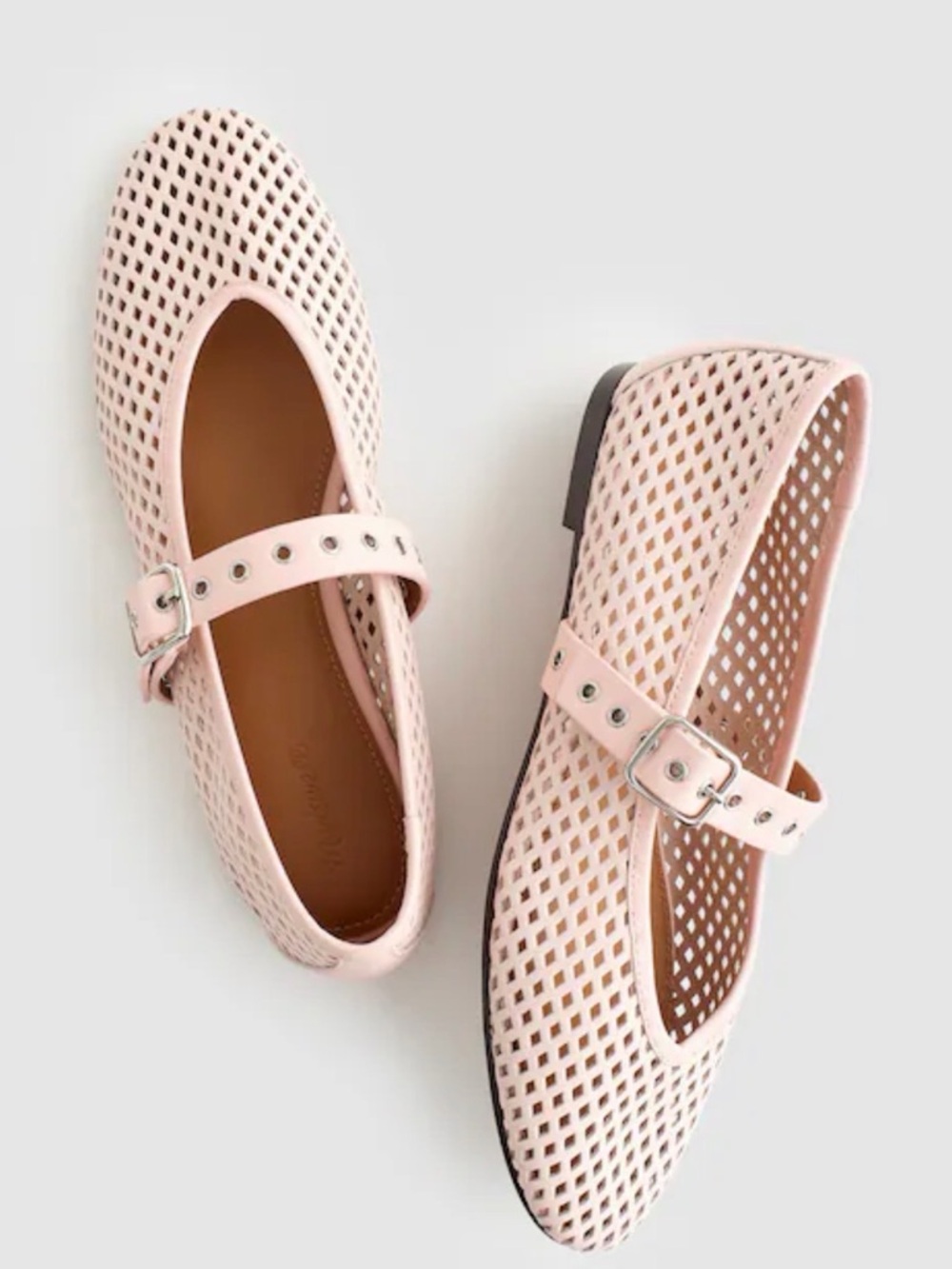 MADEWELL  REMY PERFORATED MARY JANE IN PINK NZ703